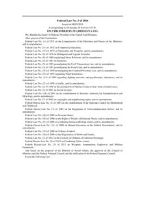 Federal law for children rights